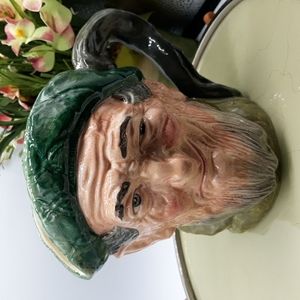 Vintage Royal Doulton Auld Mac Porcelain Toby Mug D5823 "Bang Went Sixpence"